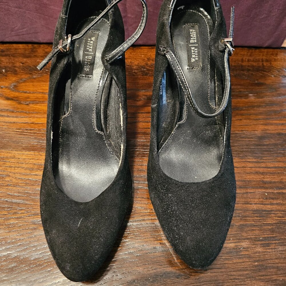 Women's White House Black Market Juniper Heels, Black Size 8.5